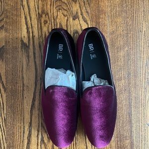 Wine men velvet shoe